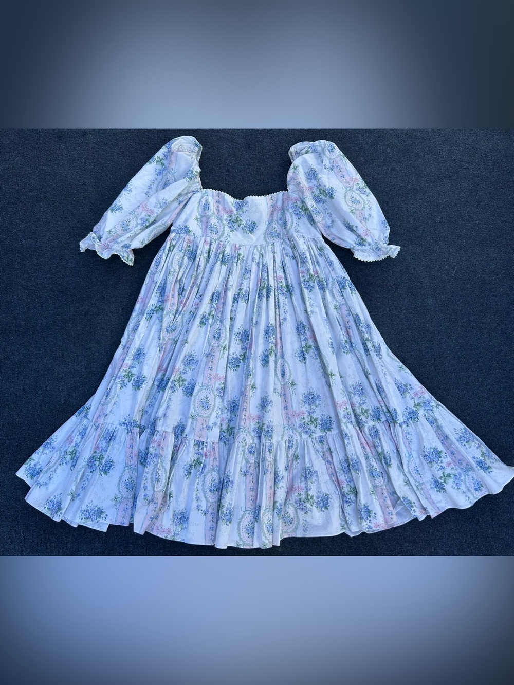 SELKIE La Belle Etoile Cotton French Puff Dress XL - Picture 2 of 16